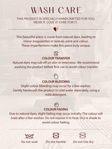 Cotton Dabu Floral Dress - Navy Blue