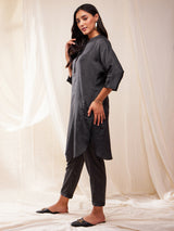 Solid Co-ord Set - Grey