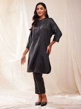 Solid Co-ord Set - Grey