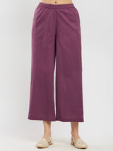 Cotton Dabu Polka Pintuck Co-ord Set - Burgundy
