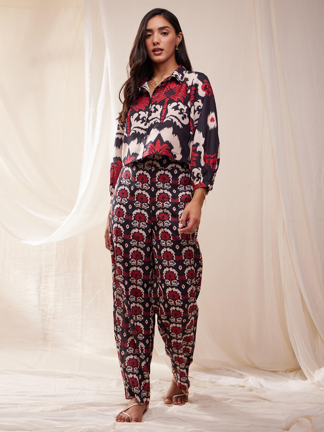 Abstract Print Coord Set - Multicolour