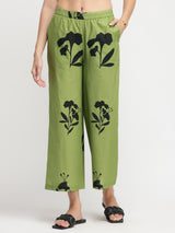 Cotton Floral Co-ord Set - Green