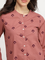 Cotton Floral Co-ord Set - Pink