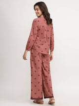 Cotton Floral Co-ord Set - Pink