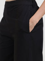 Cotton Floral Co-ord Set - Black & White