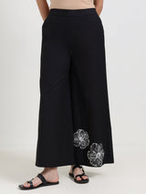 Cotton Floral Co-ord Set - Black & White