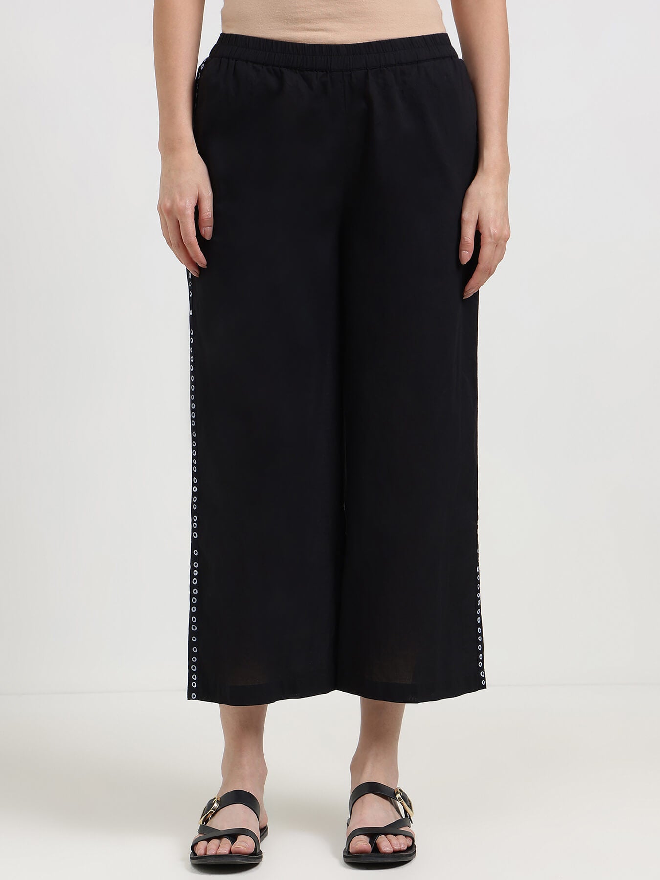 Cotton Bandhani Co-ord Set - Black