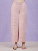 Cotton Solid A-Line Co-ord Set - Pink