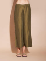 Viscose Geometric Khadi Print Kurta - Olive