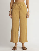 Cotton Dabu Floral Print Kurta Set - Yellow