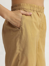 Cotton Dabu Floral Print Kurta Set - Yellow