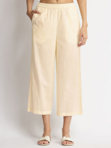 Cotton Stripe Play Kurta Set - Off-White & Pink