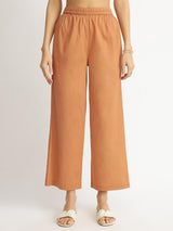 Cotton Dabu Abstract Print Kurta Set - Rust