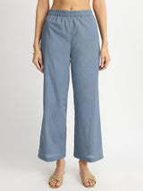 Cotton Dabu Stripe Play Kurta Set - Grey