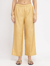 Silk Blend Floral Kurta Set - Maroon & Gold