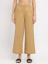 Cotton Striped & Solid Kurta Set - Mustard & Black