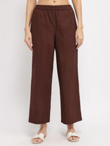 Cotton Colourblock A-Line Kurta Set - Mustard & Brown