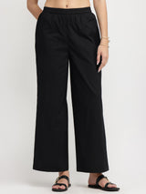 Cotton Floral Kurta Set - Green & Black