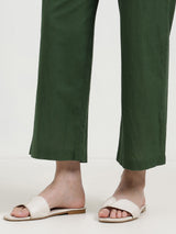 Cotton Bandhani A-Line Kurta Set - Green