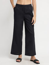 Cotton Striped Kurta Set - Red & Black