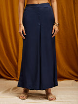 Velvet Sleeveless Kurta Set - Blue