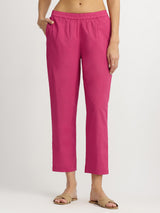 Cotton Dabu Geometric Kurta Set - Pink