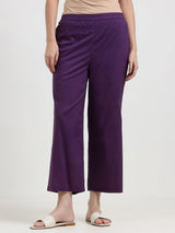 Cotton Bandhani Sleeveless Kurta Set - Purple