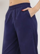 Cotton Dabu Polka Print Kurta Set - Indigo