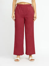 Cotton Abstract Print Kurta Set - Off White & Red