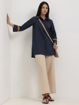 Cotton Solid Top - Navy