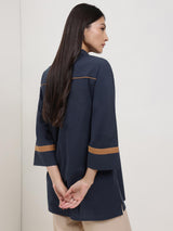 Cotton Solid Top - Navy