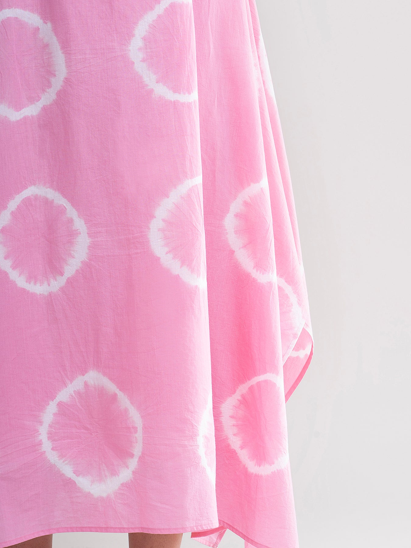 Buy Pink Tie and Dye Handkerchief Dress Online | Pink Fort
