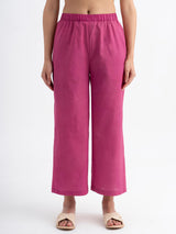 Cotton Dabu Handblock Striped Printed Kurta Set - Pink