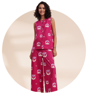 Pink Fort Rabat Pink Fort by Fablestreet - Modern Indian Wear For Women