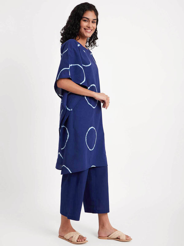 Tie & Dye Kaftan Set - Indigo