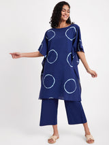Tie & Dye Kaftan Set - Indigo