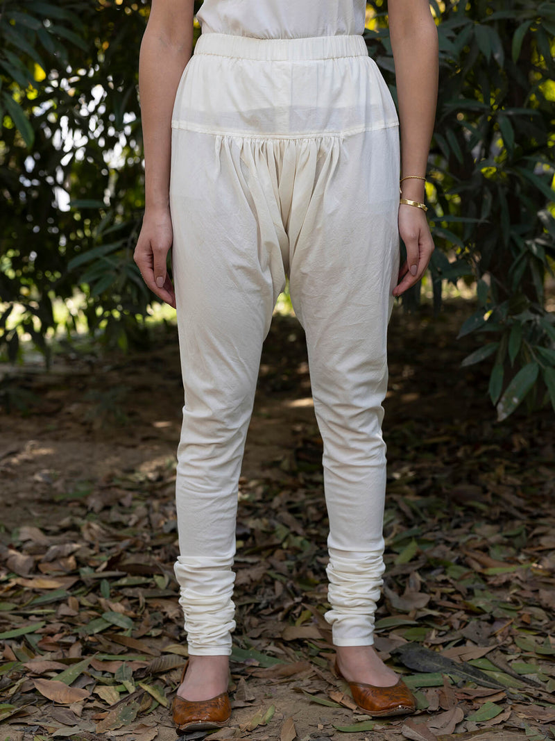 Cotton Longline pants - Cream