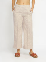 Cotton Woven Design Co-ord Set - Beige