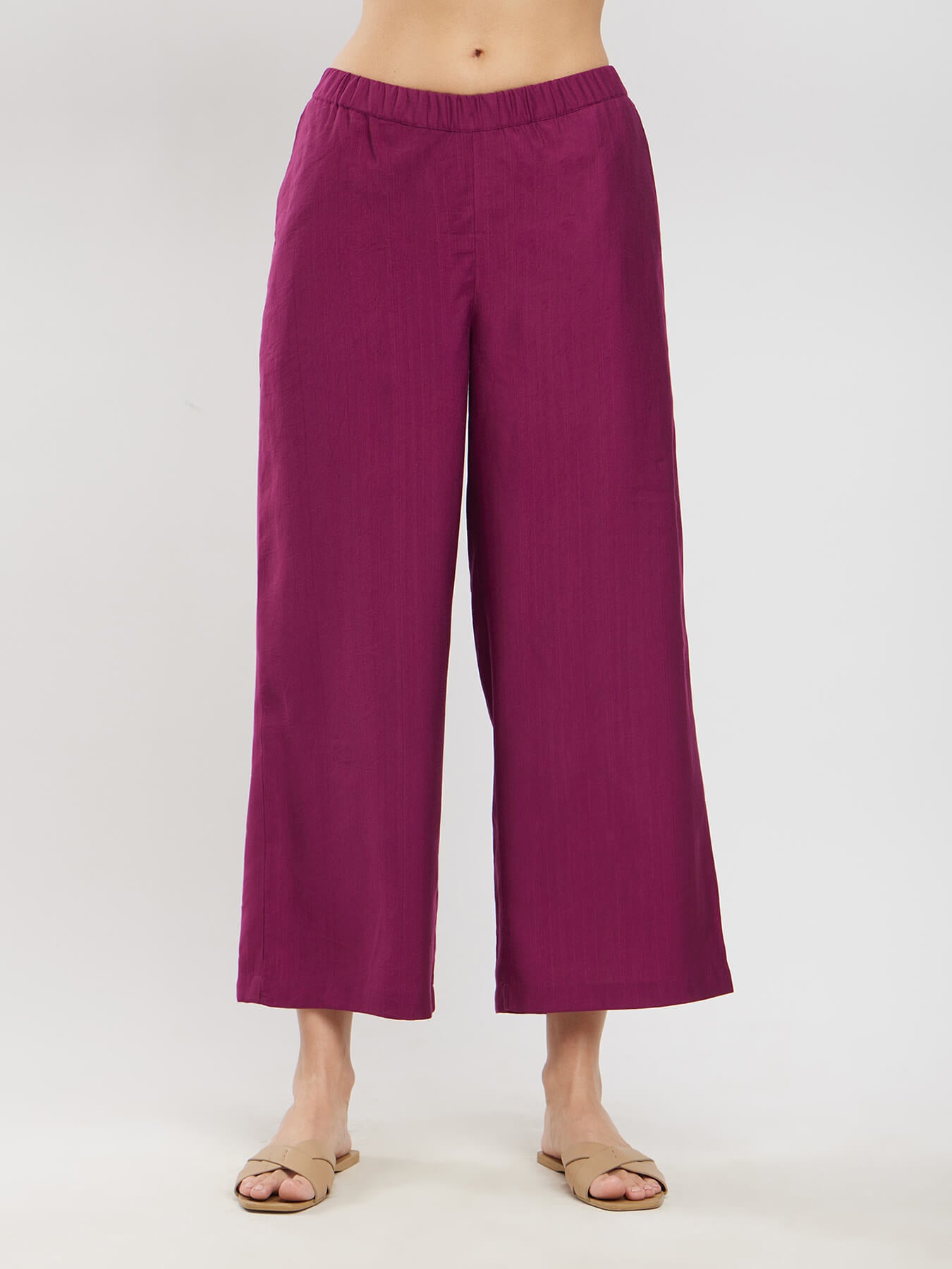 Silk Blend Solid Co-ord Set - Pink