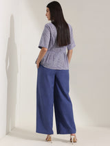 Cotton Woven Co-ord Set - Blue