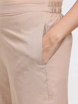 Cotton Floral Co-ord Set - Beige