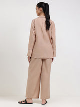 Cotton Floral Co-ord Set - Beige