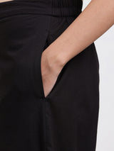 Cotton Striped Co-ord Set - Black