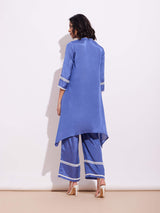 Viscose Handkerchief Kurta - Blue