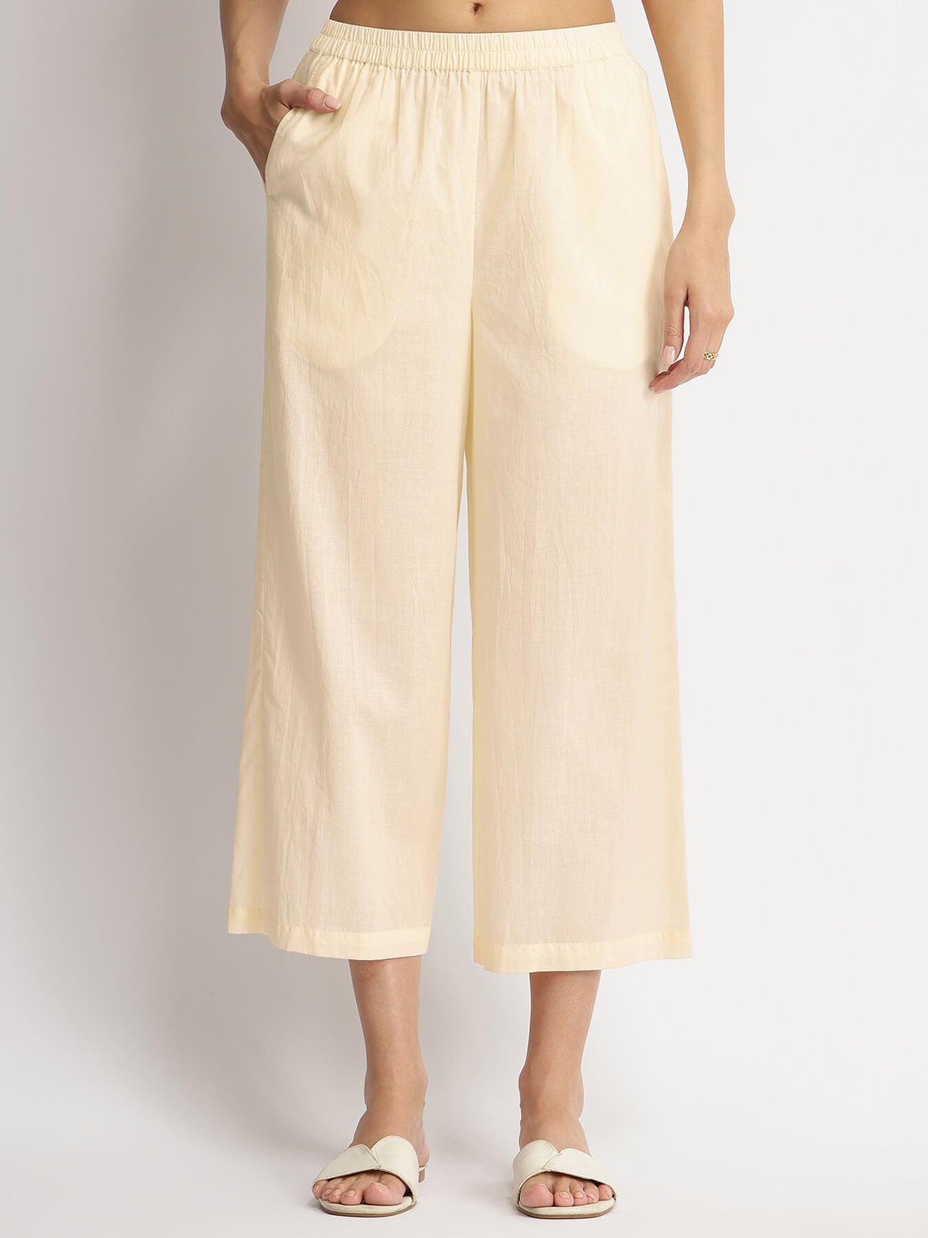 Cotton Stripe Play Kurta Set - Off-White & Pink
