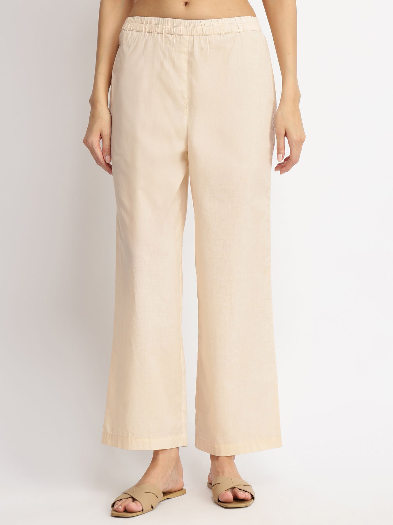 Cotton Floral Placement Print Kurta Set - Rust & Off-white