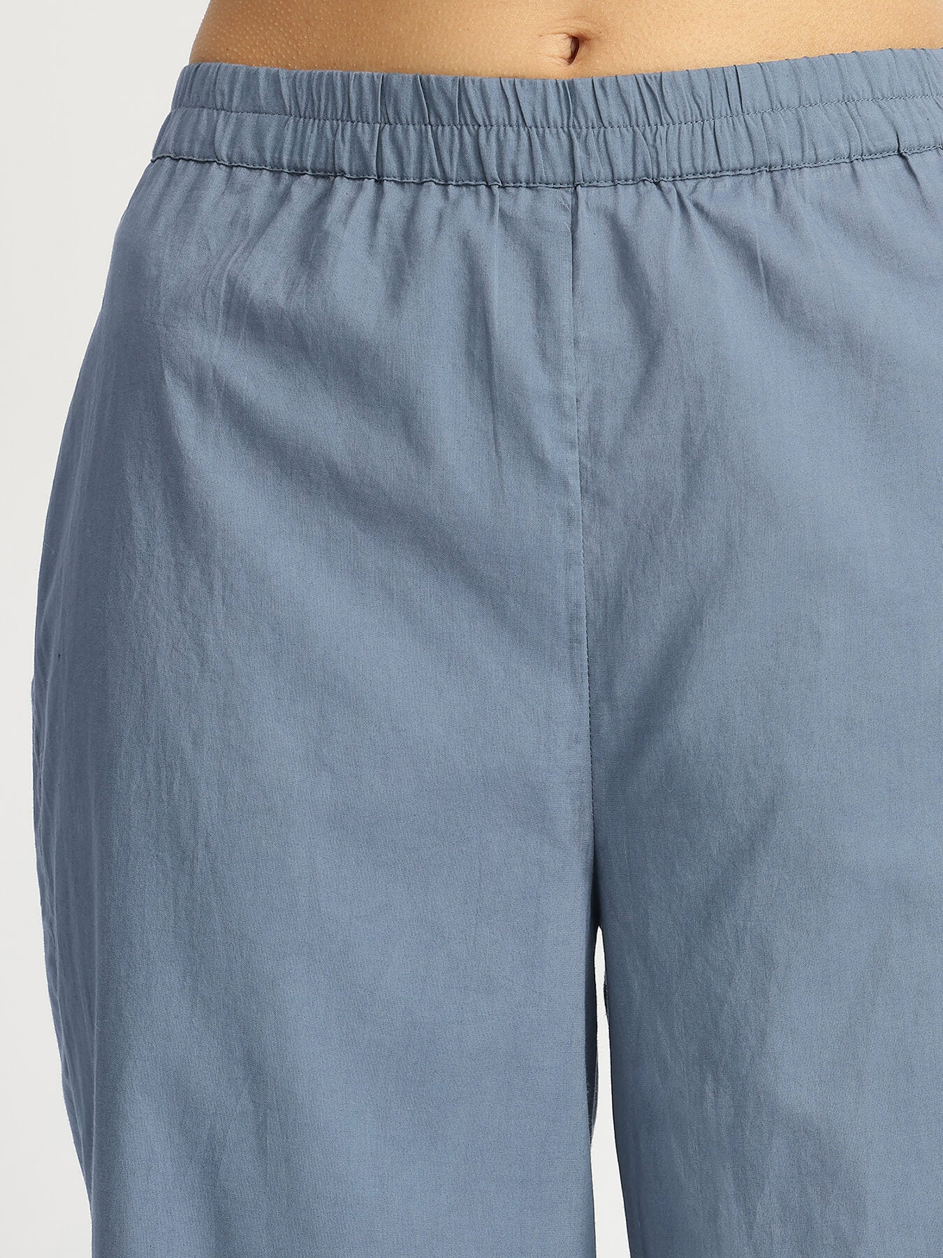 Cotton Dabu Stripe Play Kurta Set - Grey