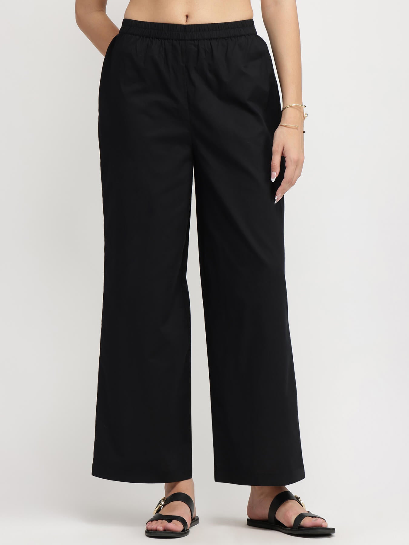 Cotton Floral Kurta Set - Green & Black