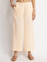 Cotton Floral Motif Kurta Set - Off-White & Red
