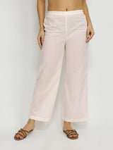 Cotton Woven Design Kurta Set - Off-White